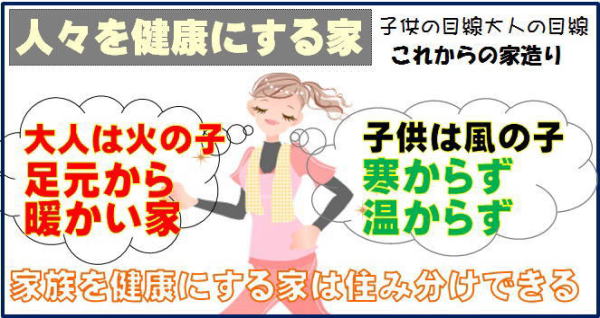 健康促進住宅大人は火の子子供は風の子なんで住み分けないの？